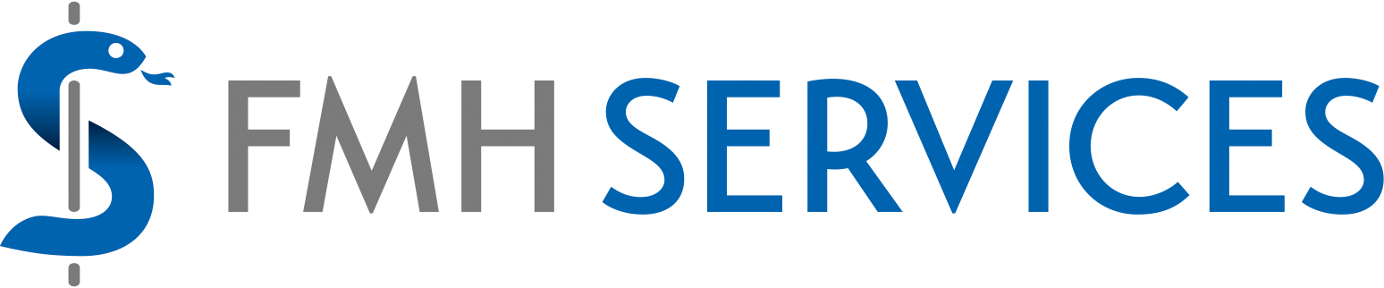 Dienstleistungen für Ärzte Logo FMH Services RGB